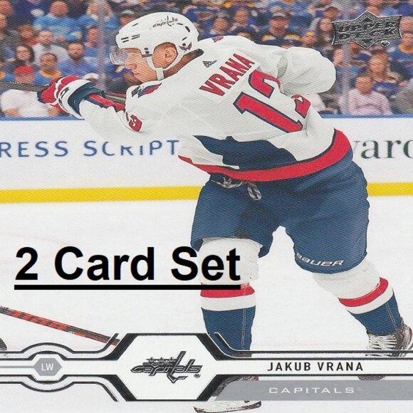 Jakub Vrana Hockey Card Collection - 2 Card Set - Picture 1 of 3